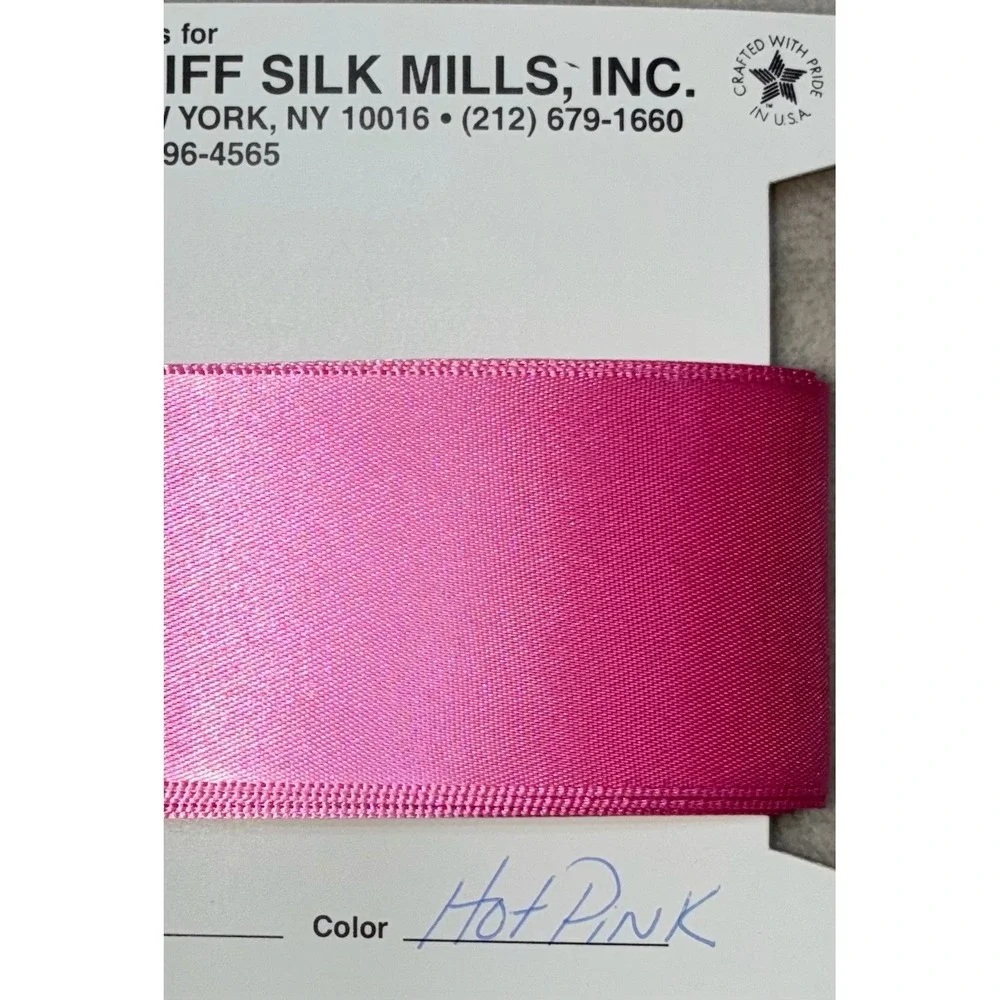 Lawrence Schiff Silk Mills Ribbon Hot Pink 1.5